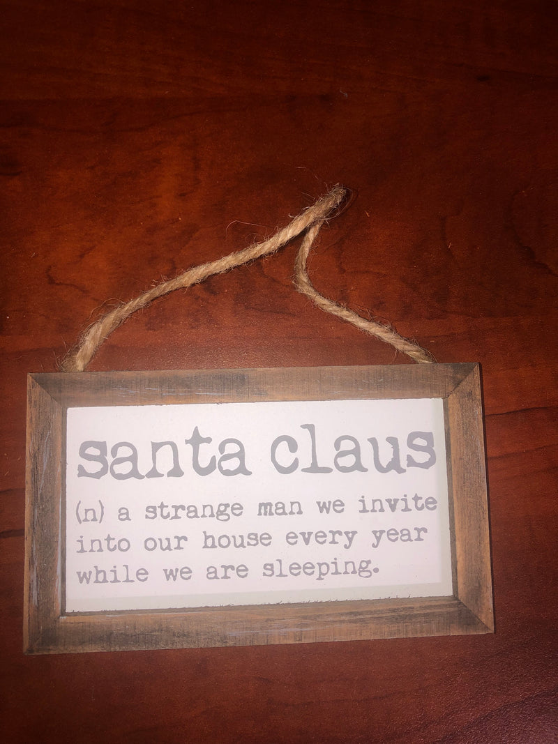 Santa Claus Framed Ornie