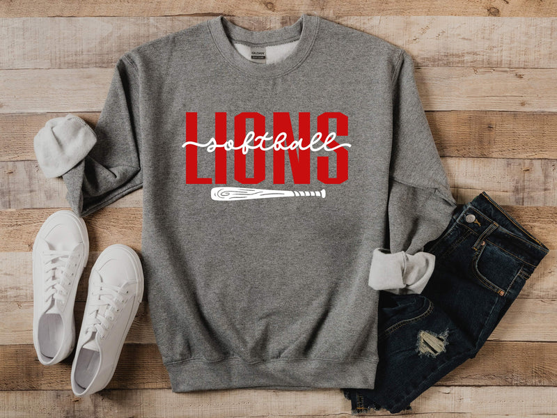 Lions Softball Crew Sweatshirt