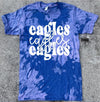 Funky Blue Eagles Tie Dye Tee