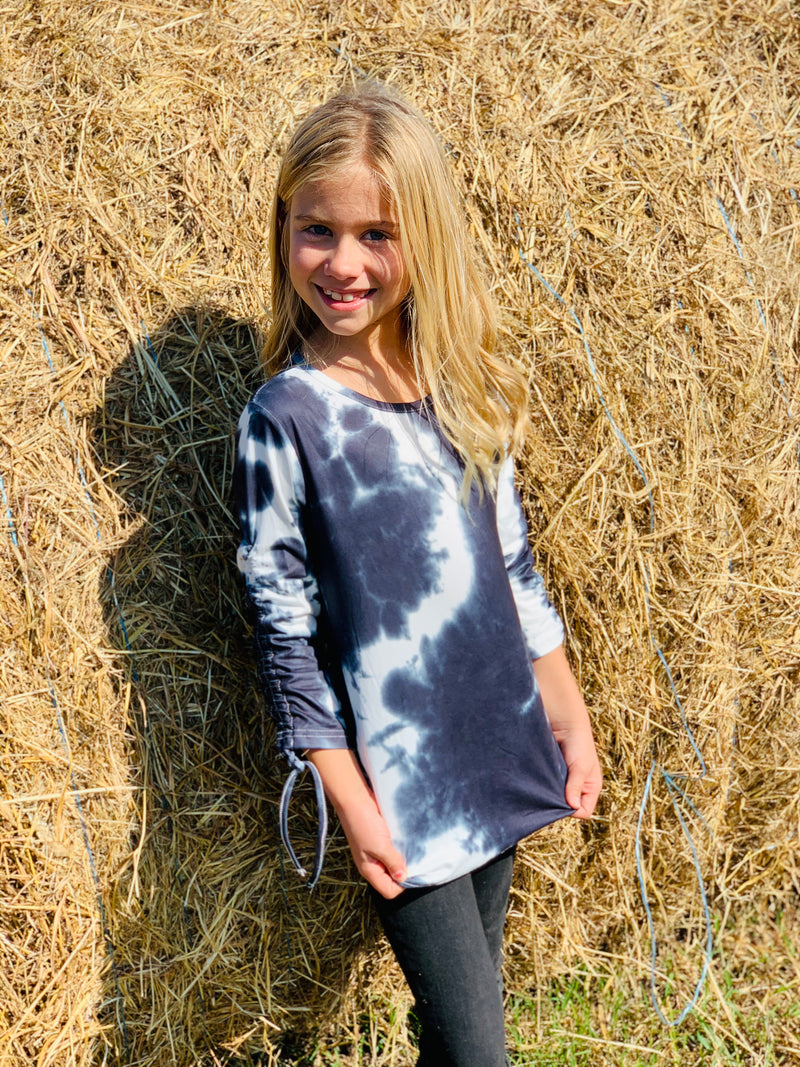 Youth Cinch Tie Dye Top