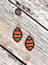 Black & Orange Halloween Miranda Earrings