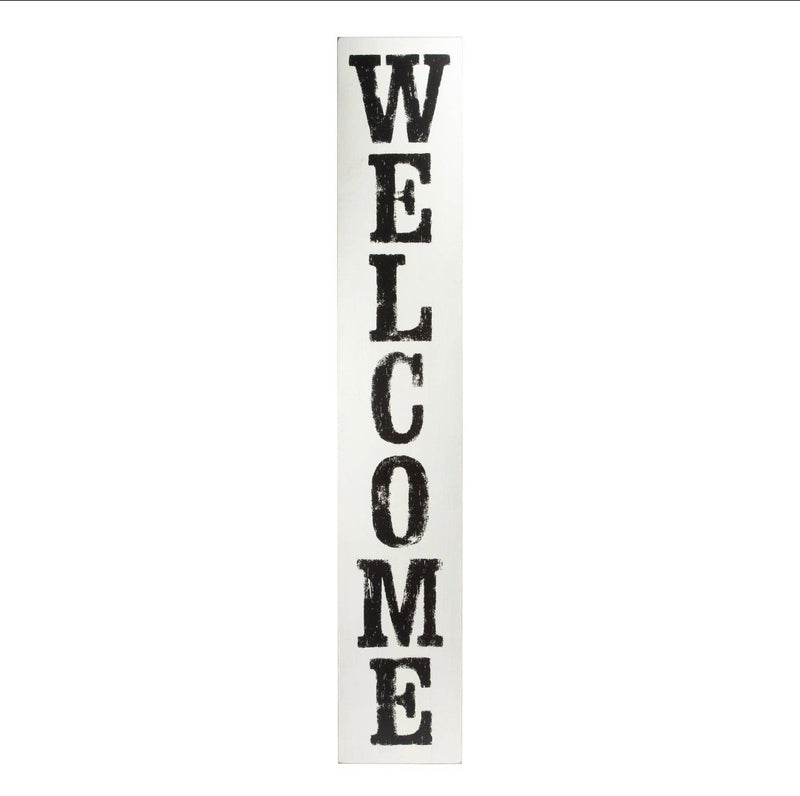 Whitewashed Welcome Board