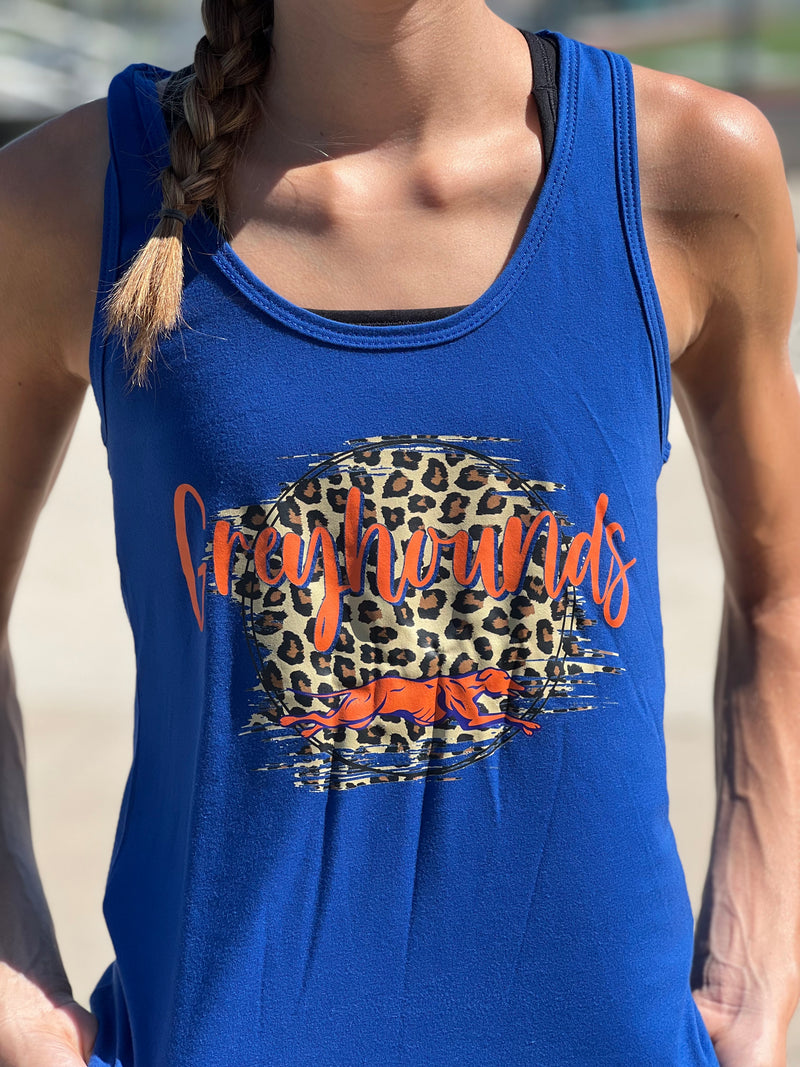 Greyhounds Leopard Mascot Tank