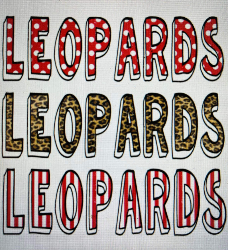 Leopards Polka & Stripe Spirit Tee