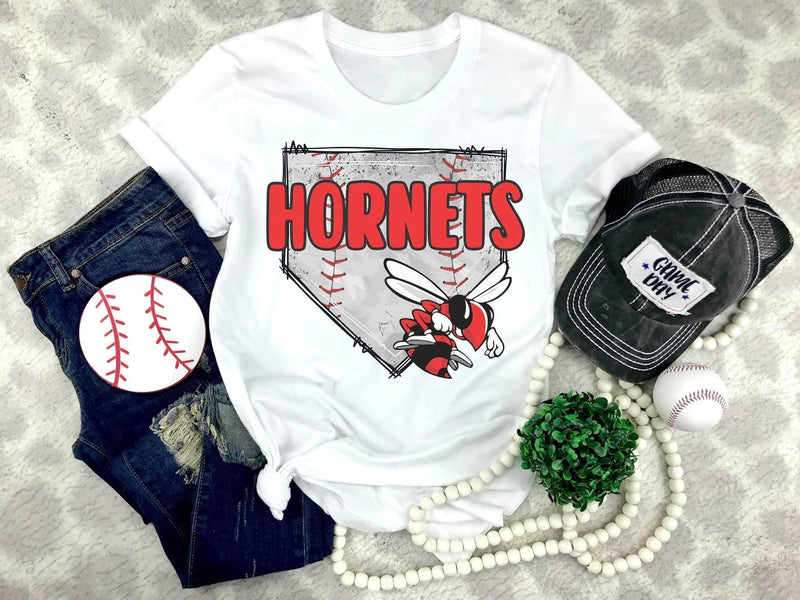 Hornets Home Plate Baseball Tee