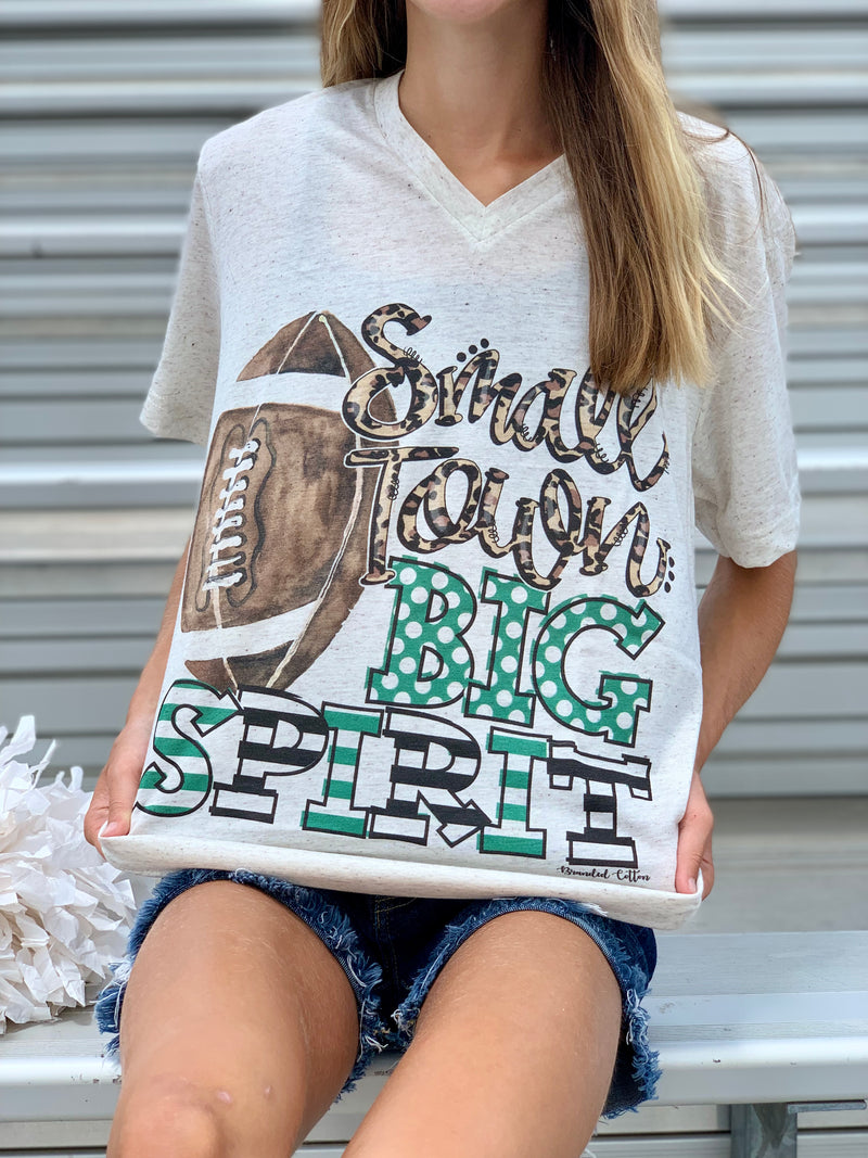 Kelly Green Small Town Big Spirit Tee