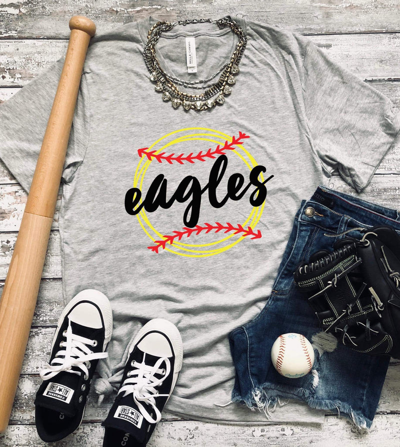 Eagles Softball Script Tee