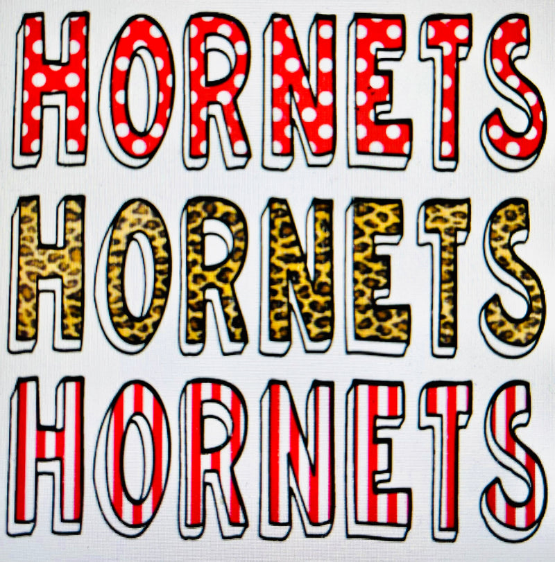Red Hornets Polka & Stripe Spirit Tee PREORDER